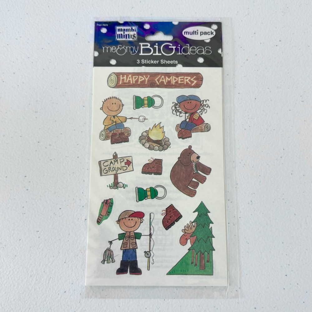 NIP Me & My Big Ideas HAPPY CAMPERS Sticker Set